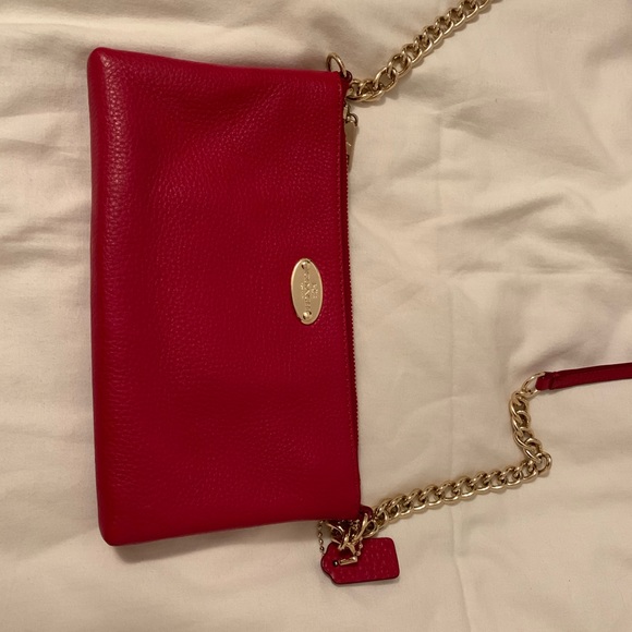 Red Leather Coach Crossbody - Picture 2 of 8
